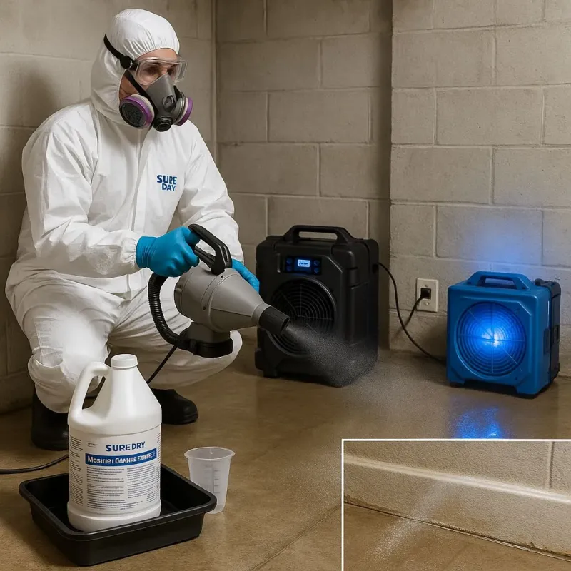 Sanitization and Odor Removal process in Holden, MA
